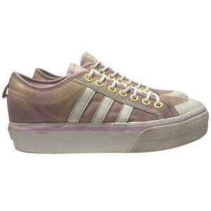 Adidas Nizza Platform (Size 8.5) GY9476 White/Purple/Yellow Women's Sneaker